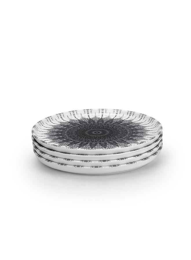 EDESSA Set Of 6 - Cosmo 20Cm Ceramic Dessert Plate, Multicolor - Image 2